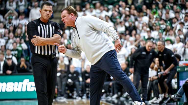 Illinois HC Brad Underwood teases Kasparas Yakutsionis’ foul trouble against MSU