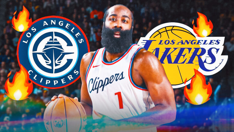 The Clippers’ James Harden hit a milestone during the Lakers’ showdown