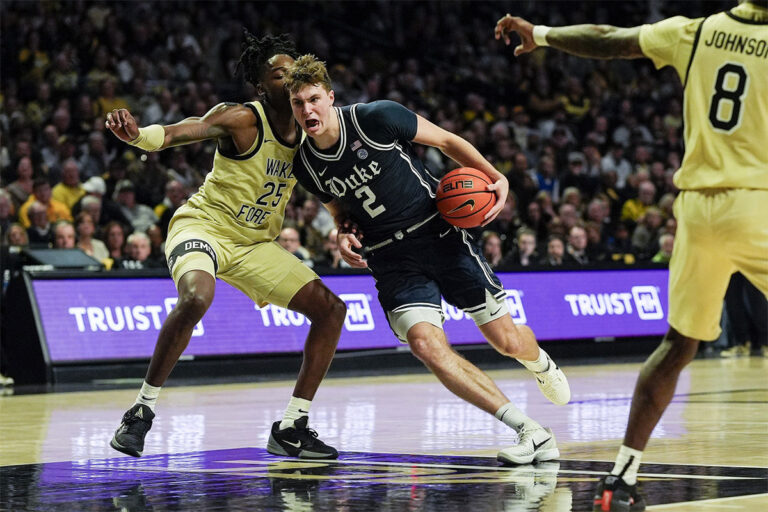 Cooper Flagg reacts to “wrong ball” Jon Scheier during fear of Wake Forest