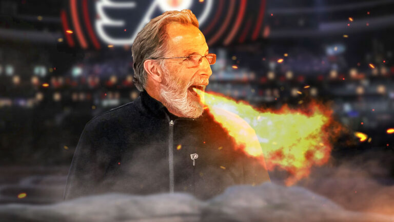 Leaflet John Tortorella is losing your mind after a frightening Owen Tippett Hit