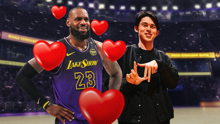 Lakers’ LeBron James, Dodgers’ Rocky Sasaki share powerful moment in Los Angeles