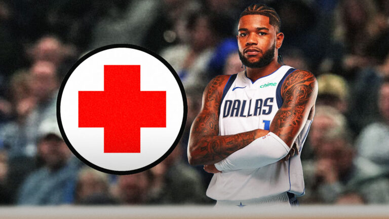 The Mavericks have another injury scare after the guard went out against the Thunder