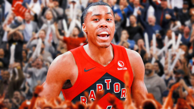 Raptors’ Scotty Barnes has a funny 2-word reaction to a fan’s portrait