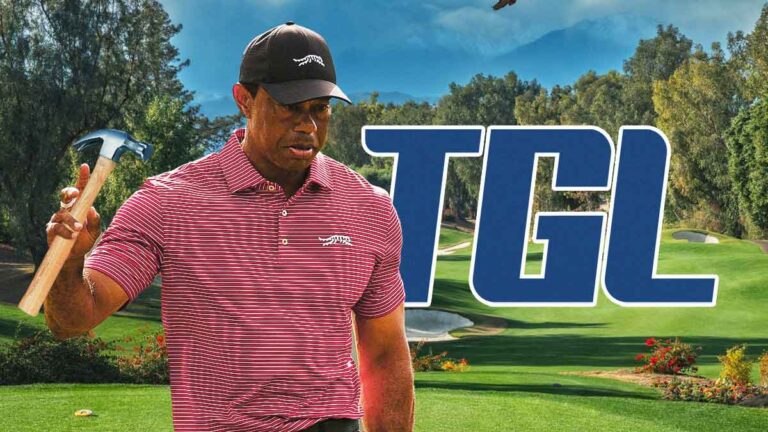 Tiger Woods drops the hammer on the first TGL hole to a wild reaction