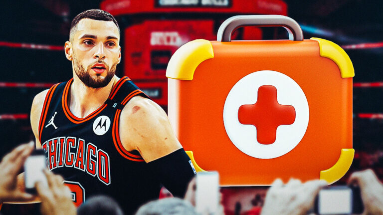 The Bulls’ Zach LaVine lands on the injury report against the Blazers with a knee problem