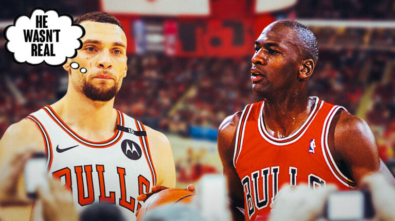 Bulls’ Zach LaVine gives the perfect reaction to Michael Jordan’s incredible stat