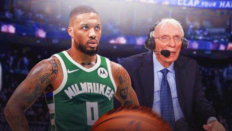 Bucks’ Damian Lillard pays the Hubie Brown’s honor after the final show