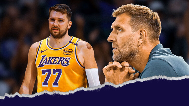 Dirk novitzki to support the port of Doncic on the debia of Lakers