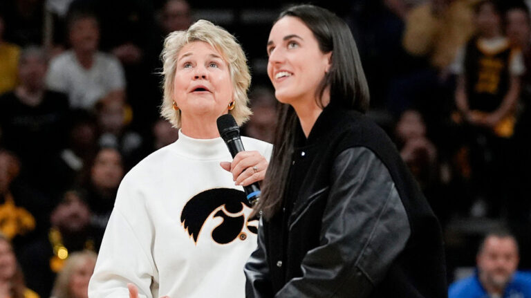 Father Caitlin Clark shares a special message after retiring Iowa Jersey