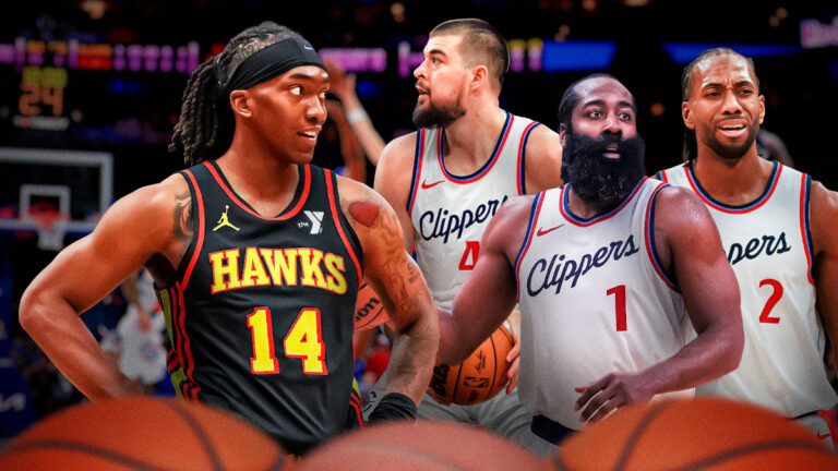 Clippers’ James Harden, Ivica Zubac, Kavhi Leonard reacts to Terance Mann trade