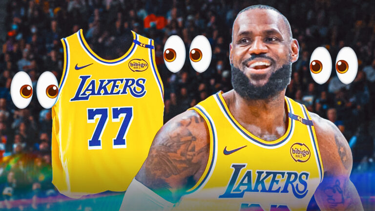 Lakers’ LeBron James Rocks Luka Doncic T-shirt in front of La Debut