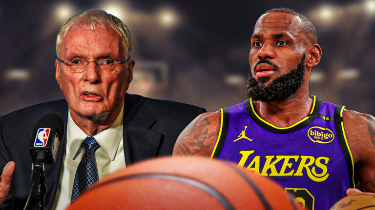 Lakers’ LeBron James shouts “goat” Hubie Brown after final show