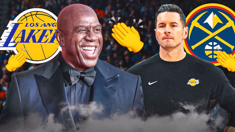 Magic Johnson celebrates JJ Redick for big Lakers win Nuggets