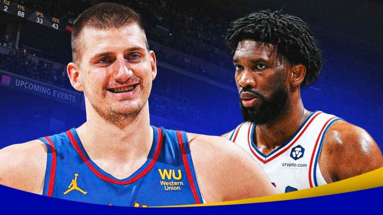 Nikola Jokic, Joel EmdiID Delima After Nuggets Beat 76ers