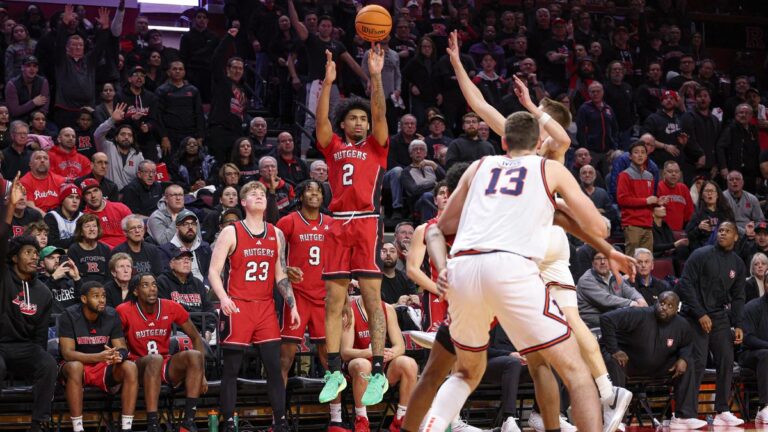 Rutgers Basketball’s Dylan Harper reacts to LeBron James Praise after a huge game against Illinois