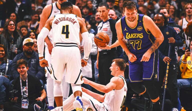 Luka Dončić looks like alone in Lakers 123-100 wins over Nuggets