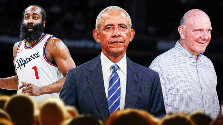 Barack Obama goes the look for the look in the game with Steve Ballmer