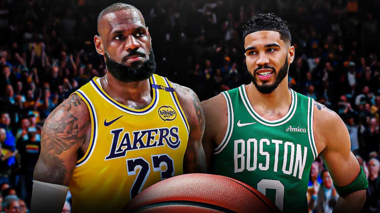 Celtics “Jaison Tatum makes a huge crossing of Lebron James before Lakers Matchup