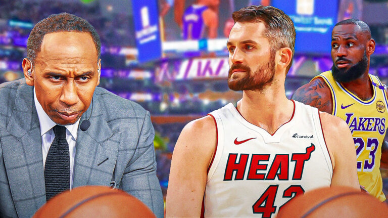 Kevin Love comes in defense Lebron James in the middle of Stephen A. Smith Spat