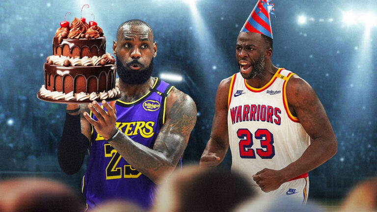 Lakers’ LeBron James sends a large birthday message to Draimond Green