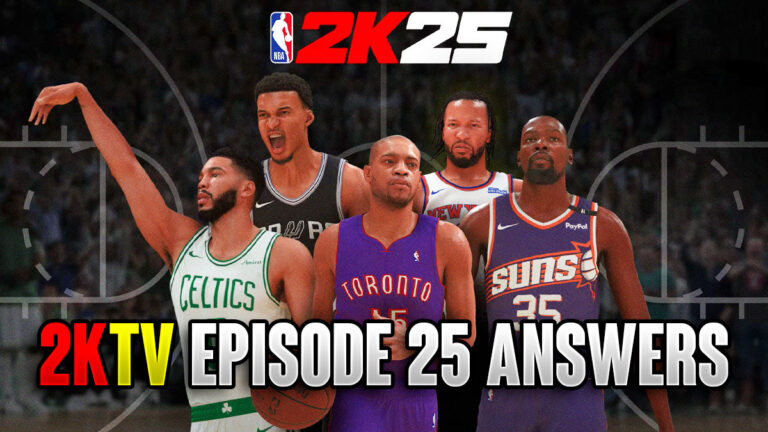 NBA 2K25 2KTV Episode 25 Answers